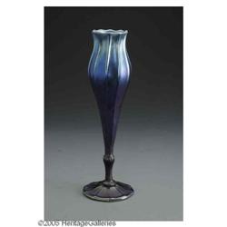 A Tiffany Glass Vase An American Glass Vase