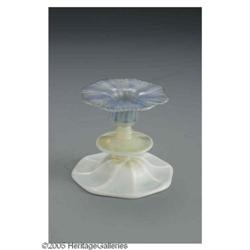 A Tiffany Glass Candlestick An American Glass Candlestick