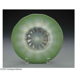 A Tiffany Glass Plate An American Glass Plate