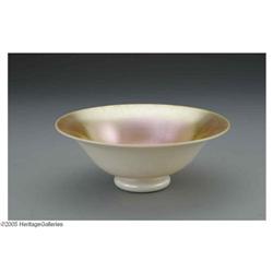 A Steuben Glass 'Gold Calcite' Bowl An American Glass Bowl