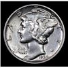 Image 2 : 1936-p Mercury Dime 10c Grades Unc Details