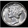 Image 2 : 1945-p Mercury Dime 10c Grades Select+ Unc
