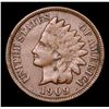 Image 2 : 1909 Indian Cent 1c Grades vf+