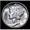 Image 2 : 1941-s Mercury Dime 10c Grades Choice+ Unc