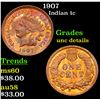 Image 1 : 1907 Indian Cent 1c Grades Unc Details