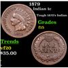 Image 1 : 1879 Indian Cent 1c Grades f+