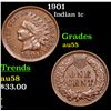 Image 1 : 1901 Indian Cent 1c Grades Choice AU