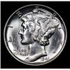 Image 2 : 1941-p Mercury Dime 10c Grades GEM+ Unc