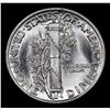 Image 3 : 1941-p Mercury Dime 10c Grades GEM+ Unc