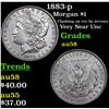 Image 1 : 1883-p Morgan Dollar $1 Grades Choice AU/BU Slider
