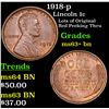 Image 1 : 1918-p Lincoln Cent 1c Grades Select+ Unc BN