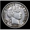 Image 2 : 1902-p Barber Dime 10c Grades xf+
