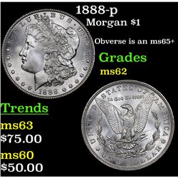 1888-p Morgan Dollar $1 Grades Select Unc