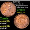 Image 1 : 1927-p Lincoln Cent 1c Grades Choice+ Unc RB