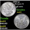 Image 1 : 1881-p Morgan Dollar $1 Grades Select Unc