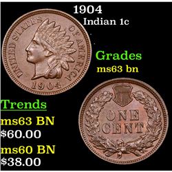 1904 Indian Cent 1c Grades Select Unc BN