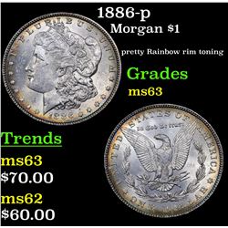 1886-p Morgan Dollar $1 Grades Select Unc