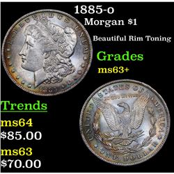 1885-o Morgan Dollar $1 Grades Select+ Unc