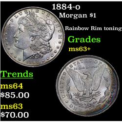 1884-o Morgan Dollar $1 Grades Select+ Unc