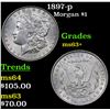Image 1 : 1897-p Morgan Dollar $1 Grades Select+ Unc
