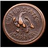 Image 3 : 1863 Turban Liberty Civil War Token 1c Grades vf++