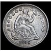 Image 2 : 1856-p Seated Liberty Half Dime 1/2 10c Grades xf+