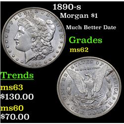 1890-s Morgan Dollar $1 Grades Select Unc