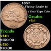 Image 1 : 1857 Flying Eagle Cent 1c Grades vf+