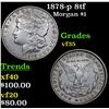 Image 1 : 1878-p 8tf Morgan Dollar $1 Grades vf++