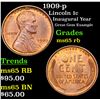 Image 1 : 1909-p Lincoln Cent 1c Grades GEM Unc RB