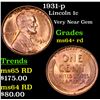 Image 1 : 1931-p Lincoln Cent 1c Grades Choice+ Unc RD