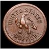 Image 3 : 1863 Liberty Cap Civil War Token 1c Grades Choice AU