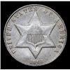 Image 2 : 1862 Three Cent Silver 3cs Grades xf