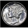 Image 2 : 1937-d Mercury Dime 10c Grades GEM+ FSB