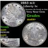 Image 1 : 1883 n/c Liberty Nickel 5c Grades Choice+ Unc