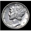 Image 2 : 1925-s Mercury Dime 10c Grades Select AU