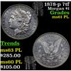 Image 1 : 1878-p 7tf Morgan Dollar $1 Grades Unc+ PL