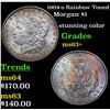 Image 1 : 1904-o Rainbow Toned Morgan Dollar $1 Grades Select+ Unc