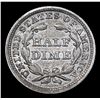 Image 3 : 1853-p Seated Liberty Half Dime 1/2 10c Grades Choice AU