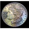 Image 2 : 1881-s Rainbow Toned Morgan Dollar $1 Grades Select+ Unc