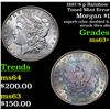 Image 1 : 1887/8-p Rainbow Toned Mint Error Morgan Dollar $1 Grades Select+ Unc