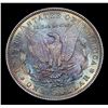 Image 3 : 1887/8-p Rainbow Toned Mint Error Morgan Dollar $1 Grades Select+ Unc