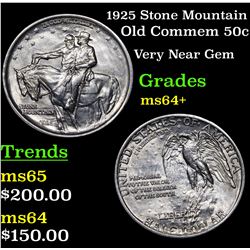 1925 Stone Mountain Old Commem Half Dollar 50c Grades Choice+ Unc