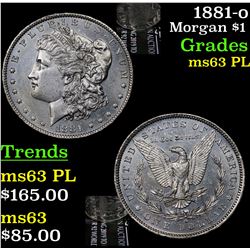 1881-o Morgan Dollar $1 Grades Select Unc PL