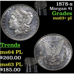 1878-s Morgan Dollar $1 Grades Select Unc+ PL