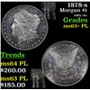 Image 1 : 1878-s Morgan Dollar $1 Grades Select Unc+ PL