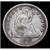 Image 2 : 1876-cc Seated Liberty Quarter 25c Grades xf+