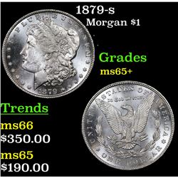 1879-s Morgan Dollar $1 Grades GEM+ Unc