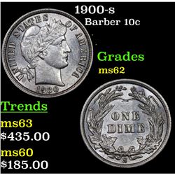 1900-s Barber Dime 10c Grades Select Unc