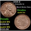 Image 1 : 1918-d Lincoln Cent 1c Grades Choice Unc BN